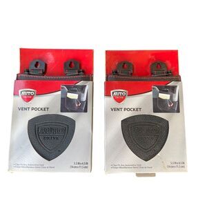 Bundle Of 2 New Car Vent Pocket Auto Drive Clips Fits Most Auto Vents